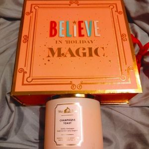 Bath And Body Works Champagne Toast Holiday Bundle & Candle.